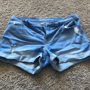 Boyfriend denim shorts